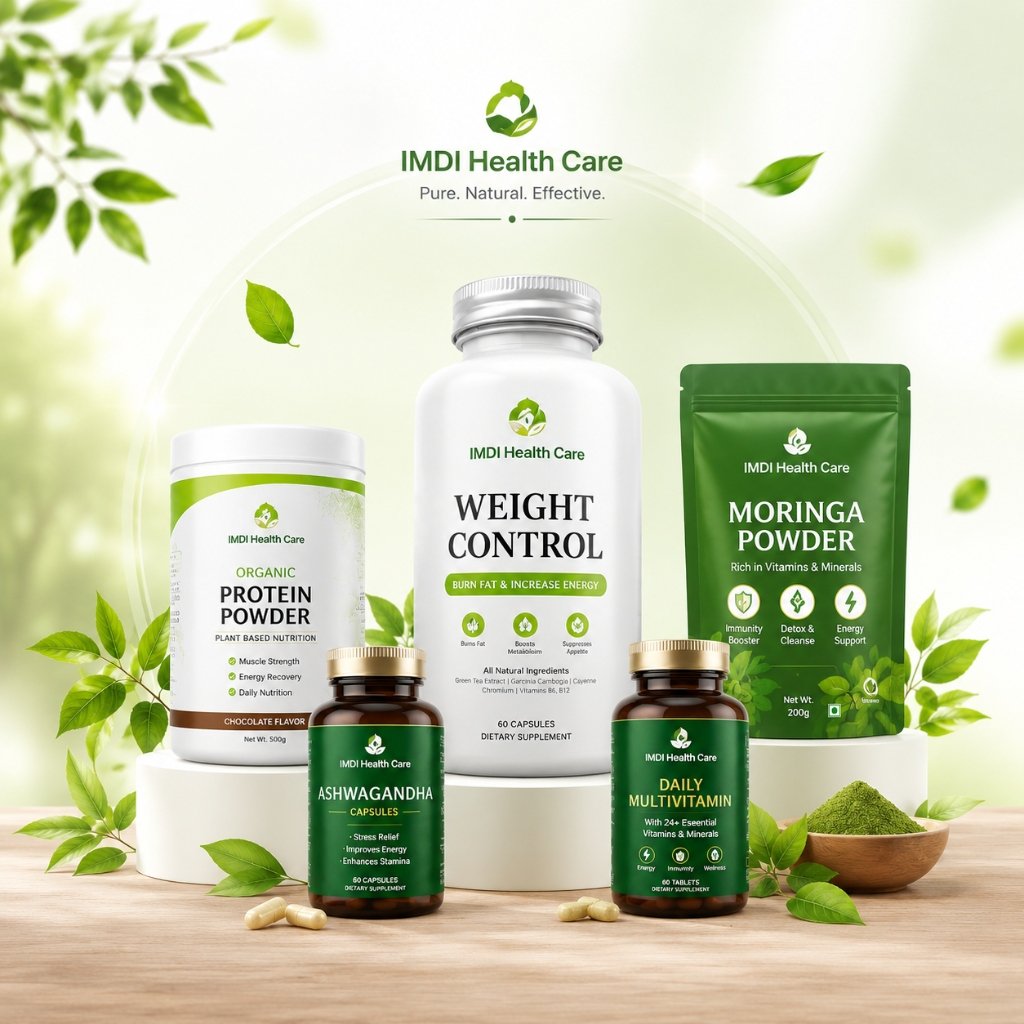 IMDI Organic Supplements Pedestal Collection